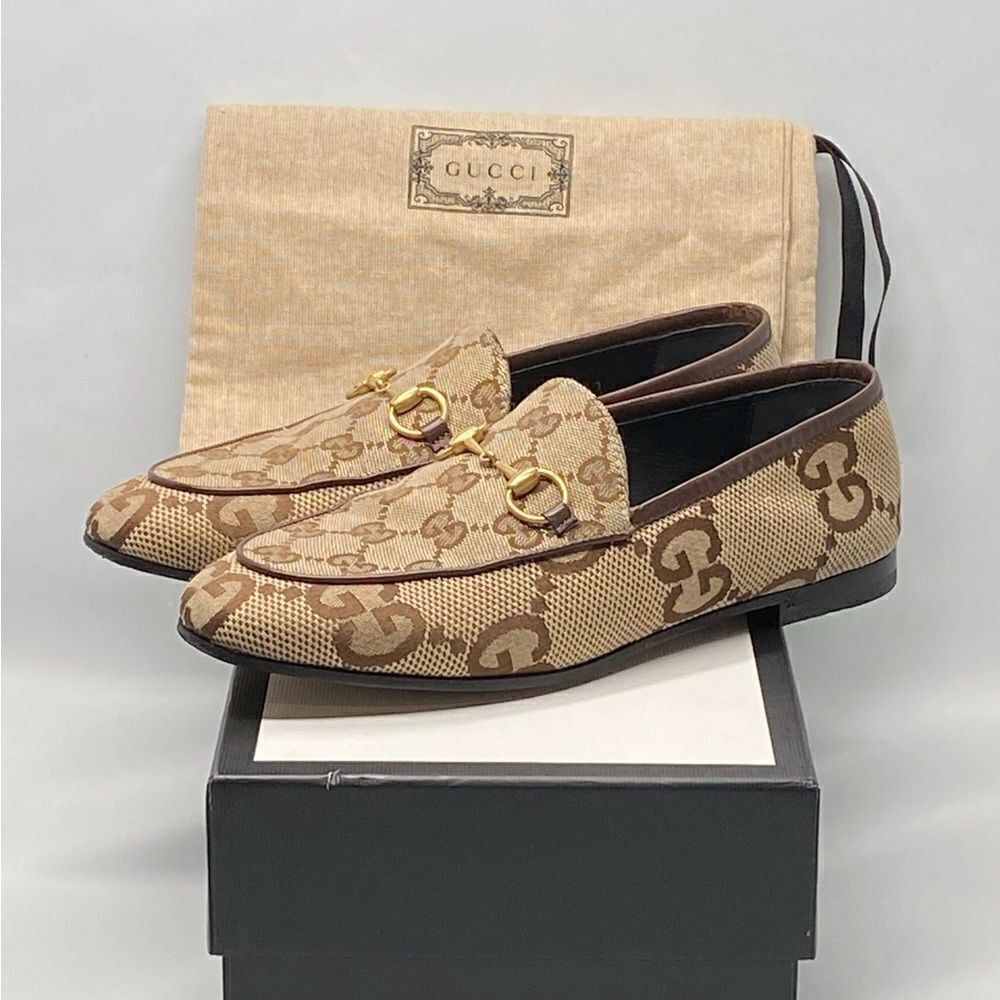 Gucci Jordaan Supreme Canvas Horsebit Loafer size 36.5 - Picture 11 of 13